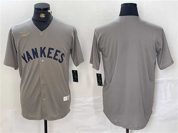 Men's New York Yankees Blank Gray Cool Base Stitched Baseball Jersey,We sell and wholesale Men's New York Yankees Blank Gray Cool Base Stitched Baseball Jersey on line form chian!